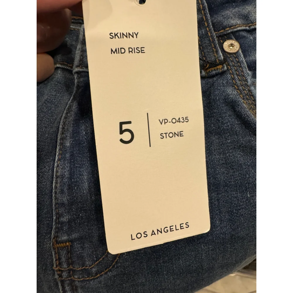 Vibe Style Sexy Curve Skinny Mid Rise Jeans NWT, Sz 7